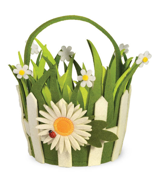 Daisy Picket Fence Easter Basket