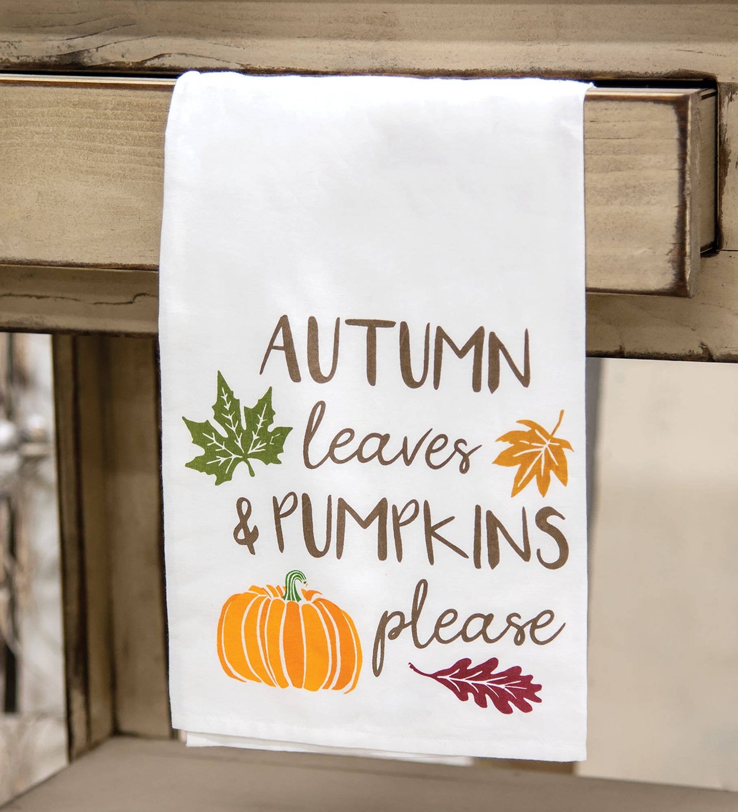 Fall Leaves Dish Towel